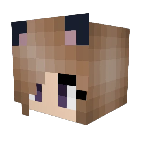 LizzyScott2005 Minecraft avatar head, 3D render
