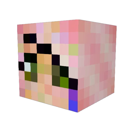 LizzyTheLizard Minecraft avatar head, 3D render