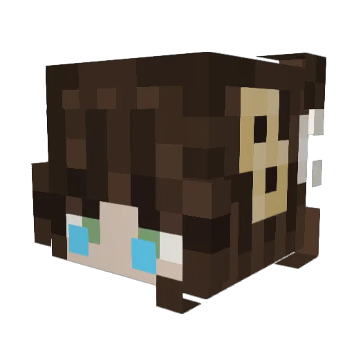Lizzy_4017 Minecraft avatar head, 3D render