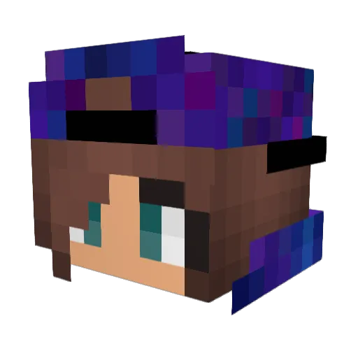 Lizzyisnitt Minecraft avatar head, 3D render