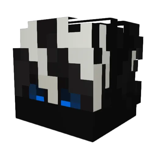 LjLuxx Minecraft avatar head, 3D render