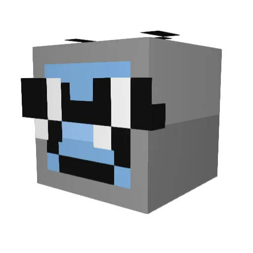 Ljdary Minecraft avatar head, 3D render