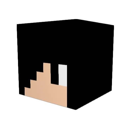 Ljezia Minecraft avatar head, 3D render