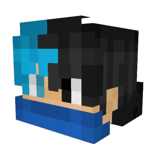 Ljstormz27 Minecraft avatar head, 3D render