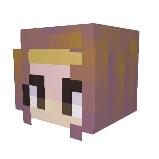 Ljucas Minecraft avatar head, 3D render