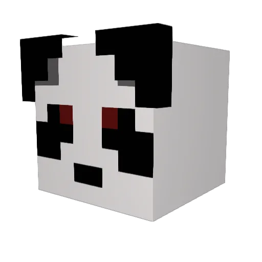 Lkass Minecraft avatar head, 3D render