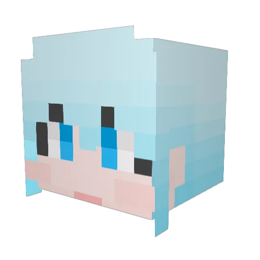 Lkaz__ Minecraft avatar head, 3D render
