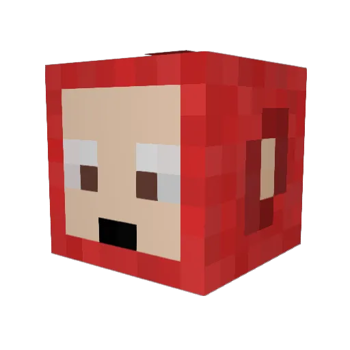 Lke__ Minecraft avatar head, 3D render