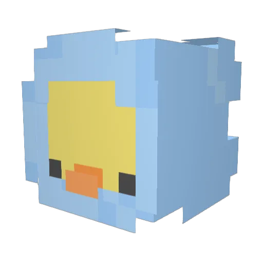 Lklano Minecraft avatar head, 3D render