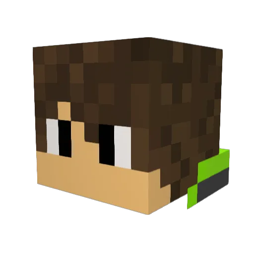 Lkms19 Minecraft avatar head, 3D render