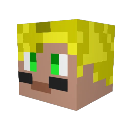 Lkw11 Minecraft avatar head, 3D render