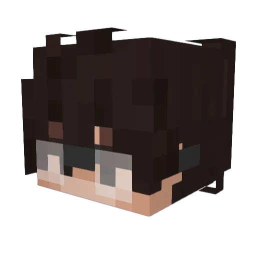 Lkzeraaa Minecraft avatar head, 3D render