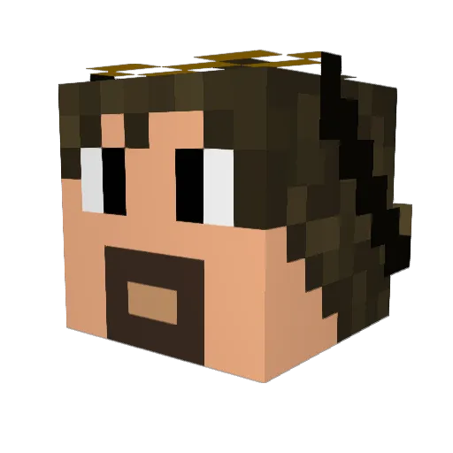 Lkzz21 Minecraft avatar head, 3D render