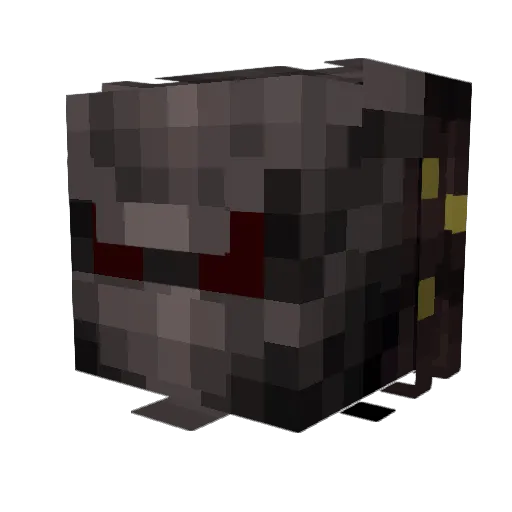 Llama97 Minecraft avatar head, 3D render