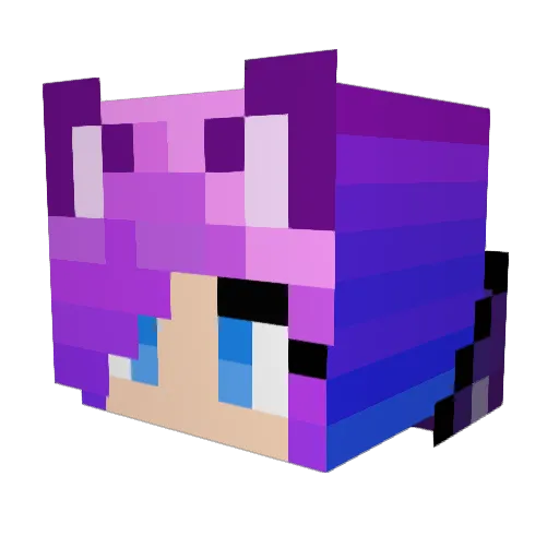LlamaCake282 Minecraft avatar head, 3D render
