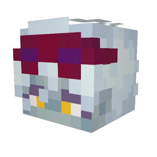 LlamaDramaa Minecraft avatar head, 3D render