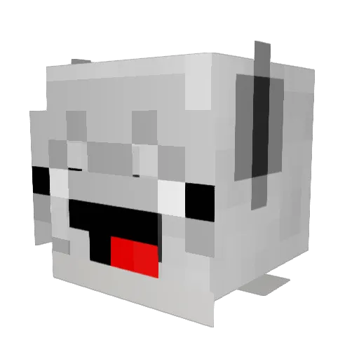 LlamaJuice77 Minecraft avatar head, 3D render
