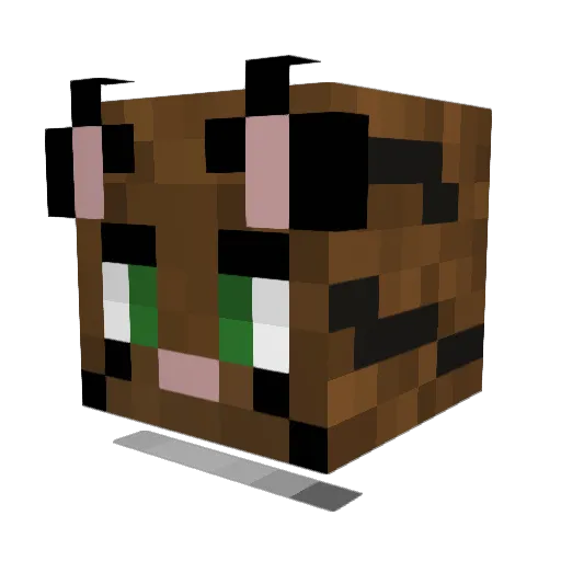 LlamaLegate Minecraft avatar head, 3D render
