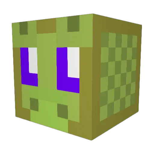 LlamaLolz Minecraft avatar head, 3D render