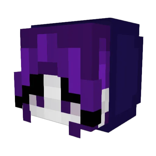 LlamaShami Minecraft avatar head, 3D render