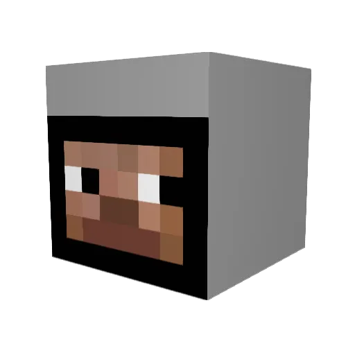 Llamaxe Minecraft avatar head, 3D render
