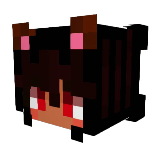 Llamey Minecraft avatar head, 3D render
