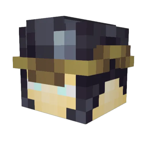 Llanta Minecraft avatar head, 3D render