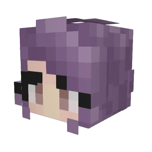 LlazyLlamas Minecraft avatar head, 3D render