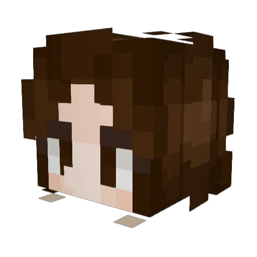 Llebathon Minecraft avatar head, 3D render
