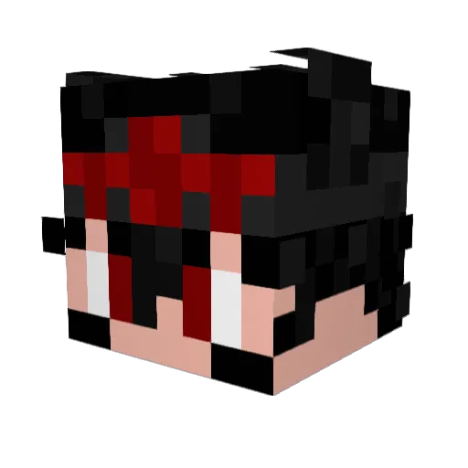 Llecder7320 Minecraft avatar head, 3D render