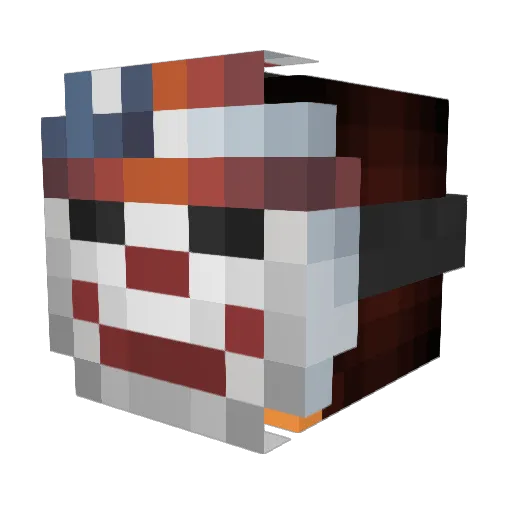 Lledroc9 Minecraft avatar head, 3D render