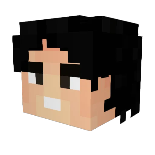 Llenn16 Minecraft avatar head, 3D render