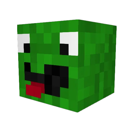 LliDmc Minecraft avatar head, 3D render