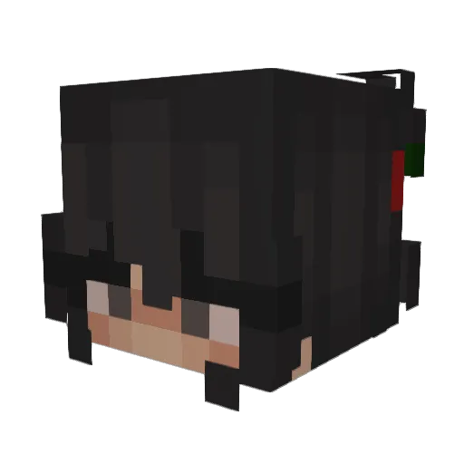 Llians Minecraft avatar head, 3D render