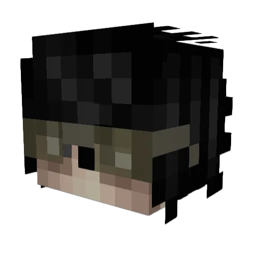 LliriK10001 Minecraft avatar head, 3D render