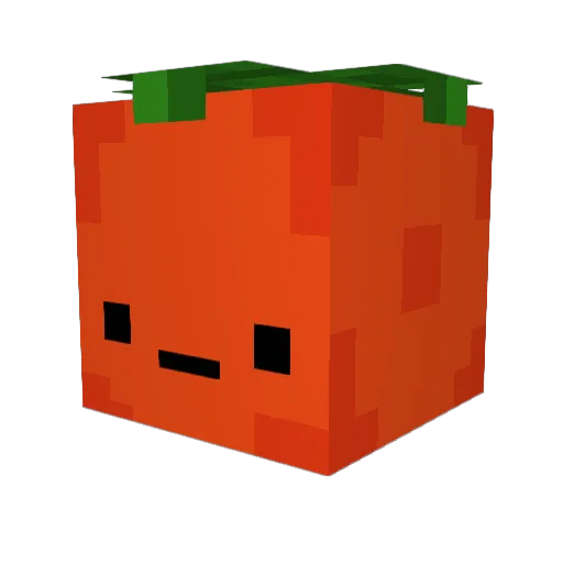 Llllloong Minecraft avatar head, 3D render