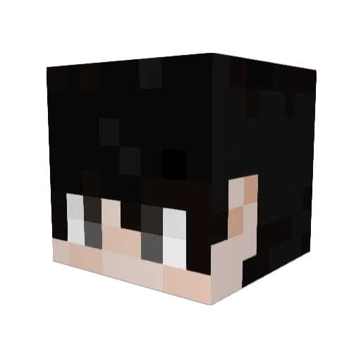 Llltima Minecraft avatar head, 3D render