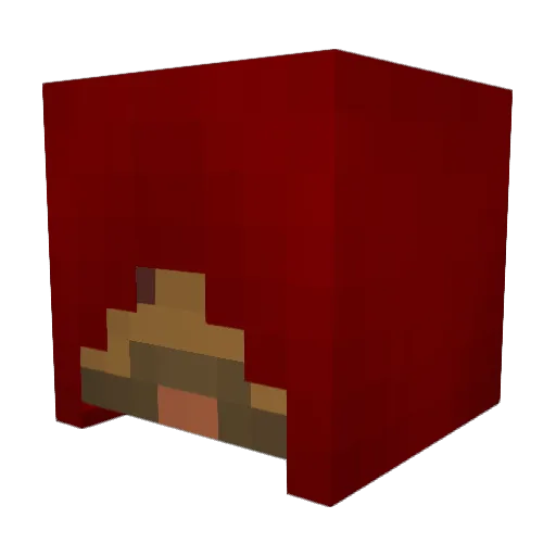 Llooper Minecraft avatar head, 3D render