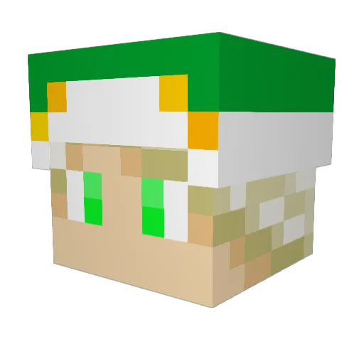LloydGHG Minecraft avatar head, 3D render