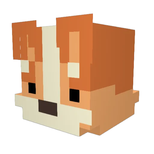 Lloydie_ Minecraft avatar head, 3D render
