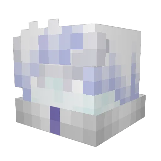 Llucifer Minecraft avatar head, 3D render