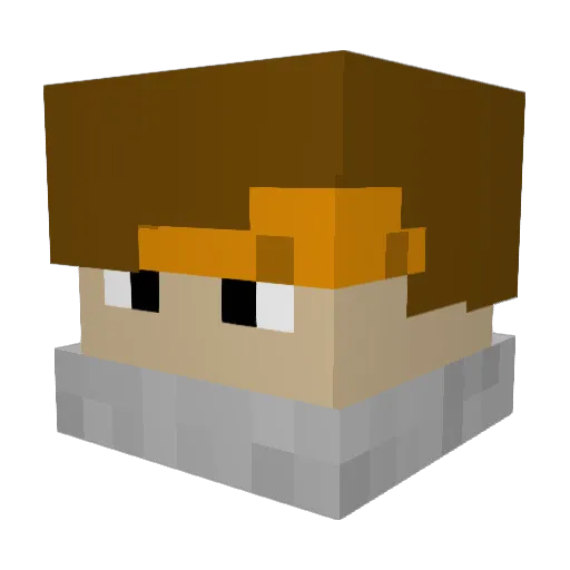Lluis123456 Minecraft avatar head, 3D render