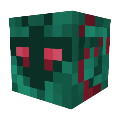 Llumine Minecraft avatar head, 3D render