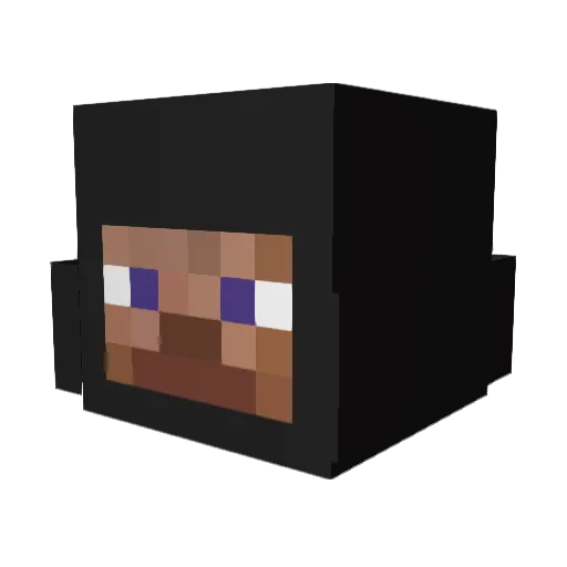 LlyR_r Minecraft avatar head, 3D render