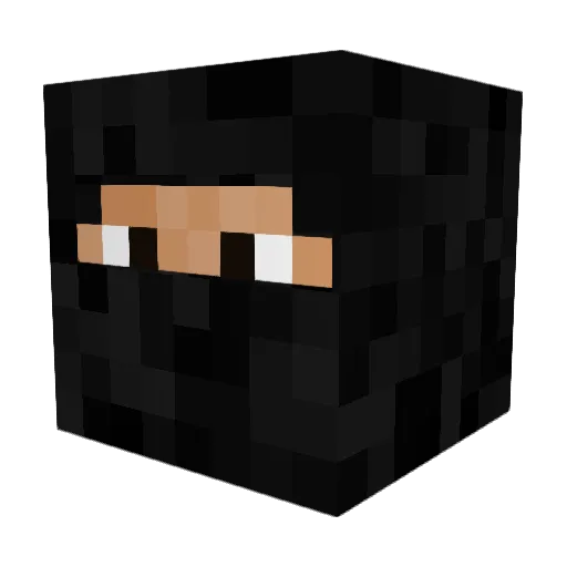 Lma0_Zedong Minecraft avatar head, 3D render