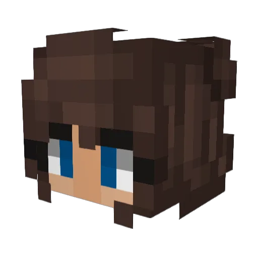 LmaoMogon Minecraft avatar head, 3D render