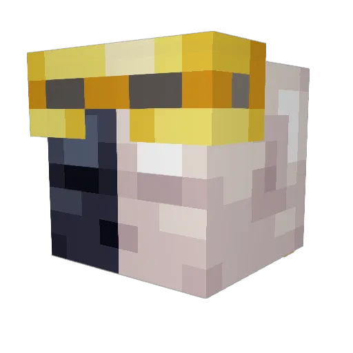 LmaoSoEz Minecraft avatar head, 3D render