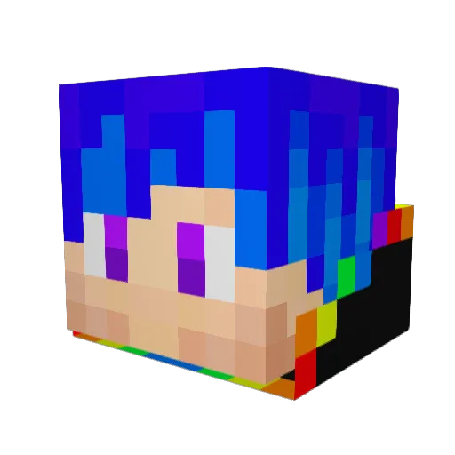 LmaoWasAlsoTaken Minecraft avatar head, 3D render