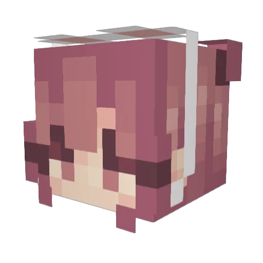 LmaooooXD Minecraft avatar head, 3D render