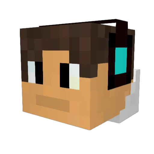 Lmatta19 Minecraft avatar head, 3D render